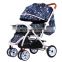 Hot sale light weight stroller multifunction infant pushchair reversible travel pram