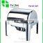 Gold Oblong Roll Top Stainless Steel Buffet Chafing Dish for Hotel                        
                                                Quality Choice