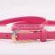Fashion woman PU waist belt with stone attached buckle
