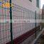 Boundary wall polyester painting round post wire mesh fence