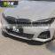For BMW 3 Series G20 MP Style Gloss Black Front Lip G20 Front Spoiler Exterior Front Bumper Lip