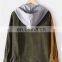 Wholesale Custom LOGO Amazon Spring and Autumn 100% Cotton Corduroy Multi-pocket Hooded Men's Long-sleeved Shirt Men's Plus Size
