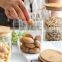 Food Grade Glass Borosilicate Storage Jar With Bamboo Lid