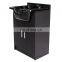Wood Salon storage backwash basins washing shampoo unit cabinets station for sale
