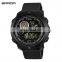 SANDA 762 Cheap Wristwatch For Mens Silicone Strap Digital Quartz Designer Watches Oopular Brands