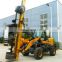 Solar Ground Screw Machine Pile Driver Mounted Wheel Loader For Construction