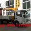 Dongfeng duolika LHD/RHD 3.2   tons telescopic crane boom mounted on truck for sale