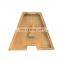 Custom English Letter natural wooden coin bank money box fashion animal dinosaur piggy bank home decoration