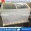 High quality curved glass door showcase refrigerator