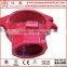 Ductile iron grooved couplings and grooved mechanical outlet pipe fitting adapter