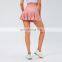 Oem 2 In 1 Piece Pleated Pockets Tennis Skirts With Shorts Women High Waist Gym Sportswear