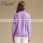 Women's Fashion Trend Cashmere Sweater with Ruffled Collar Girls Style