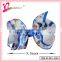 Kids wholesale jewelry handmade frozen bow ribbon frozen hair barrette