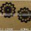 Black cheap 6*6.3cm nylon knitted embroidery colorful butterfly patch for decoration