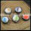 LFD-0051B Wholesale Ceramics Beads Round Mixed Color Paved Rhinestone Crystal Connector Beads For Making Bracelet Jewelry