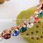 New Rose Gold Plated Colourful Diamond Austria Rhinestone Pearl Bangle Bracelet