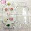 good quality 7pc per set resin flag shape kids finger plastic ring