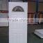 JINXUN Steel Entry Door 36"80" 3/4 Oval Model HEDAS