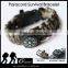 2016 trending products paracord survival bracelet with compass and custom logo