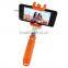 High margin products Wired MINI monopod rainbow color selfie pole with cable Promotional gifts shenzhen pocket selfie stick