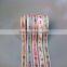 Supply grosgrain ribbon with dot printing white weave edged ,gift and craft ribbon