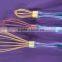 2014 Silicone coated stainless steel silicone egg whisks