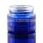 wholesale empty painted blue glass jar