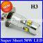 Super Bright Automotive 12V 50W Crees Mini LED Fog Light H1 Headlight H3 880 881