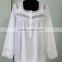 New Arrival Sexy Design White Cotton Nightgown