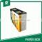 Unfoldable printed corrugated paper box for wholesale