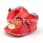 A-bomb Hot Selling Lichee Pattern Leather Rubber Sole Cartoon Baby Girls Outdoor Prewalker Shoes/Baby Girls Sandles