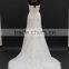 beautiful lace design sweetheart neckline small A-line cording cotton lace bling bling wedding dress