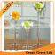 Large Art Glass Goblet Shaped Clear Vase Tall Wholesale