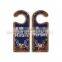 High Quality OEM service craft art iron decorative wooden door hanger sign hangers