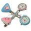 Unisex Triangle Clip-on Brooch Pendant Hanging Quartz Nurse Doctor Pocket Watch
