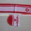 Promotional Customized 100% Acrylic Red Knitted Jacquard Hat/scarf Set With Customized Logo for Adults