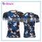 4 needle 6 thread mens camo sublimation printing compression wear