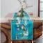 Chinese Style Flower-And-Bird Printed Polyester Table Runner