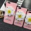 Samco 3D Hard PC Back Cover Phone Case for iPhone 6 6S with Lovely Daisy Flower Makeup Mirror