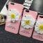 Samco Popular Women Girls Unique 3D Daisy Flower Design Mirror Mobile Phone Case for iPhone 6