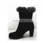 Chinese factory sell high quality snow boots women white fur