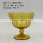 press Wine goblet,Hiball,DOF, sundae cup,pitcher in Amber color glass with flower point embossed pattern