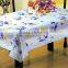 flower printed non-slip EVA table cloth with lace for home using