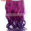 new arrival 18inch straight black ombre to rose color two tone human hair wig for women