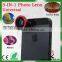 For iphone 6 camera lens, magnetic 3 in 1lens fish eye +wide angle +macro