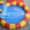 2016 popular inflatable swimming pool rental trampoline with slide