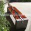 Outdoor furniture China wooden garden bench garden stone bench