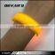 2016 hot sale custom promotional bulk flashing led nylon wristband