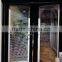Thermal break aluminum casement window with inside louver and invisible fly screen