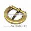 18.8MM D shape shoe buckle brush burnish brass plated